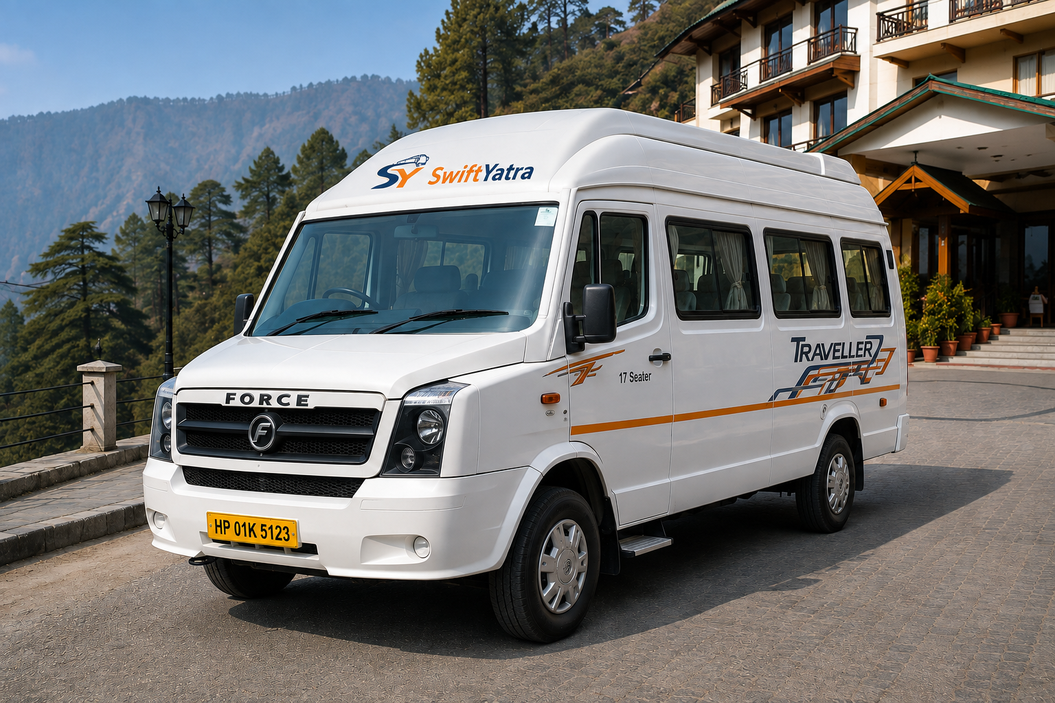 Tempo Traveler van for group travel